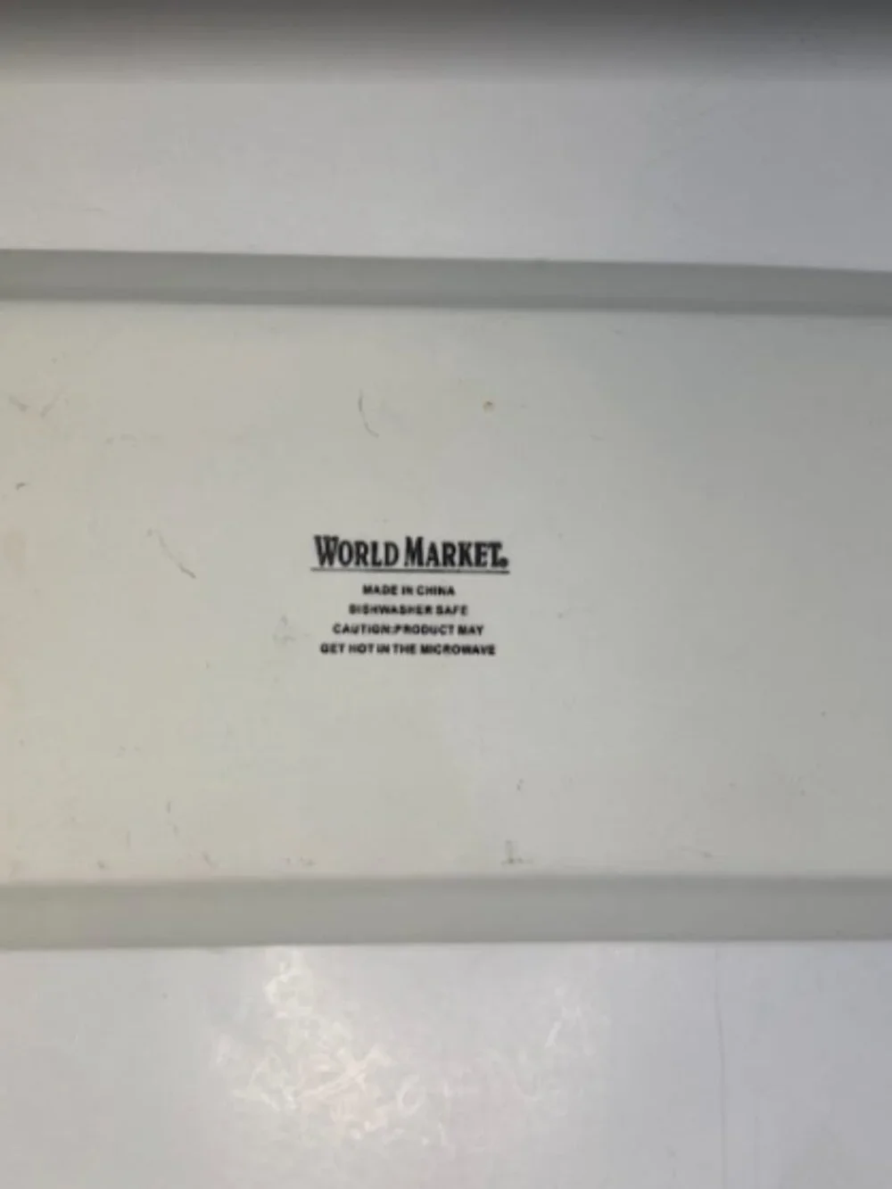 World Market Rectangular Porcelain Tasting Tray
